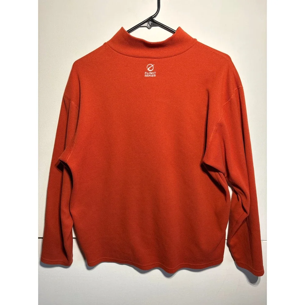 The North Face flight series Mens M Orange Pullover Half Zip Long Sleeve Sweater